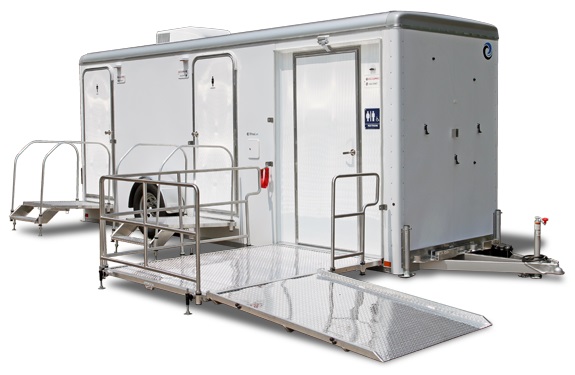 New York ADA Portable Bathroom Trailers With Wheelchair Ramp in New York.