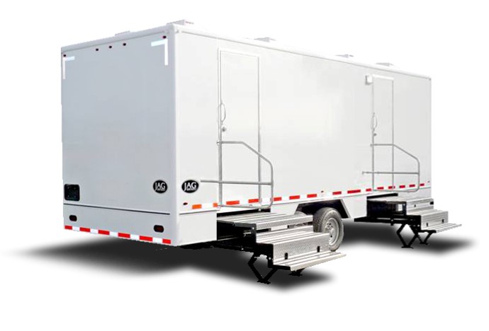 ADA Handicapped Restroom Trailer Rentals in Cortland County NY With Wheelchair Ramp